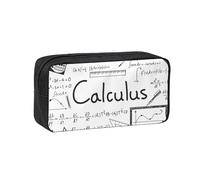 DUWAA Math Geometry G alculus Print Large Capacity Zipper Pencil Case for School Office College, Big Capacity Pencil Bag Holder Adult
