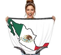 DUWAA Mexico Flag Map Print Novelty Briefs Oversized Women'S Knickers Granny Funny Pants Big Knickers Joke Gifts For Party Black
