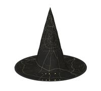 DUWAA Milan City Map Print Witch Hat Witches Hats Halloween Women Adult Wizard Men Costume Cosplay Party Accessory-1pcs