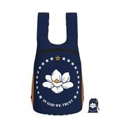 DUWAA Mississippi State Flag Print Packable Backpack 16l Gym Backpack Portable Storage Carry On Backpack Travel Bag For Men Women