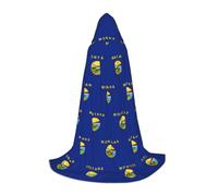 DUWAA Montana State Flag Print Halloween Hooded Cloak Cape Medieval Style For Christmas Party, Cosplay Masquerade Costumes