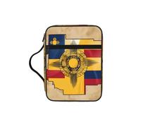 DUWAA New Mexico Flag Map01 Print 26Ã- 20 Cm Large Capacity Bible Cover Case, Study Supplies Tote Bag for Women and Christian