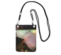 DUWAA Niagara Falls Print Small Crossbody Bags For Women Trendy, Phone Purse With Adjustable Strap,For Hiking Travel, Black, One Size
