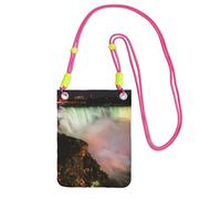 DUWAA Niagara Falls Print Small Crossbody Bags For Women Trendy, Phone Purse With Adjustable Strap,For Hiking Travel, Fuchusia, One Size