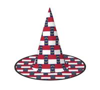 DUWAA North Carolina State Flag Print Print Halloween Hanging Witch Hats Costume Accessories, Decorations For Home, Yard, Porch-3pcs