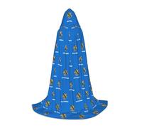 DUWAA Oklahoma State Flag Print Halloween Hooded Cloak Cape Medieval Style For Christmas Party, Cosplay Masquerade Costumes