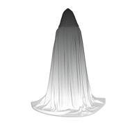 DUWAA Ombre White To Black Print Halloween Costume Clothes Halloween Medieval Costume Cape For Women Men Renaissance Hooded Cloak