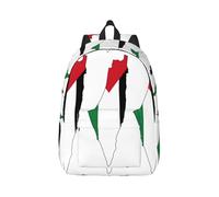 DUWAA Palestine Flag Map print Backpack for Women, Work Business Backpacks Laptop Bag College Bookbag for Travel, Black, M
