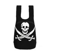 DUWAA Pirate Flag Print Portable Daypack, Foldable Lightweight Storage Shoulder Backpack Bag For Travel Hicking Outdoor