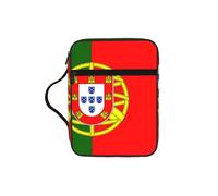 DUWAA Portuguese Flag Print 26Ã- 20 Cm Large Capacity Bible Cover Case, Study Supplies Tote Bag for Women and Christian