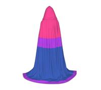 DUWAA Pride Flag Print Medieval Cloak Wizard Robe Cloak With Hood Renaissance Cape Halloween Costume Cosplay Prop