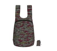 DUWAA Programmer Programming Code Print Foldable Hiking Shoulder Bags, Travel Lightweight Packable Daypack Backpack 10kg For Women Men