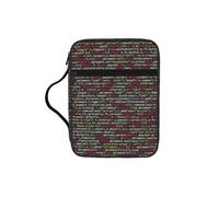 DUWAA Programmer Programming Code Print Multi Functional Bible Bag Cosmetic Bags with Handle Waterproof Pencil Case with Compartments