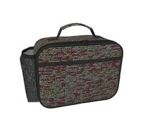 DUWAA Programmer Programming Code Print Picnic Bag with Mesh Pockets Thermal Lunch Bag for Men Women Perfect for Work Travel Camping