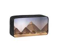 DUWAA Pyramids of Egypt Print Pencil Case Large Capacity Pencil Pouch Marker Pen Bag Coin Pouch Office Stationery Organizer
