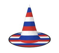 DUWAA Russian Flag Print Print Halloween Hanging Witch Hats Costume Accessories, Decorations For Home, Yard, Porch-3pcs