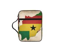 DUWAA Sao Tome and Principe Flag Map04 Print 26Ã- 20 Cm Large Capacity Bible Cover Case, Study Supplies Tote Bag for Women and Christian