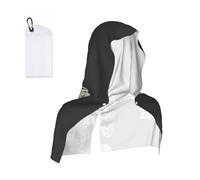 DUWAA Skull Rock Roll Skeleton Bone Print Cooling Hooded Sports Towel, 30×60cm Quick Drying Summer Cool Head Wrap For Neck And Face