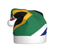 DUWAA South Africa Flag Print Christmas Hats For Adult, Santa Hat Unisex, Comfort Xmas Hat For New Year Festive Party