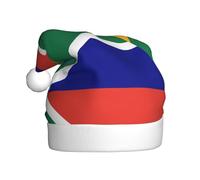 DUWAA South African Flag Print Christmas Hats For Adult, Santa Hat Unisex, Comfort Xmas Hat For New Year Festive Party