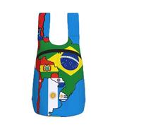 DUWAA South America Flags Map Desig Print Packable Backpack 16l Gym Backpack Portable Storage Carry On Backpack Travel Bag For Men Women