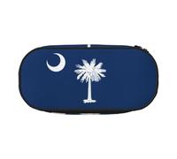 DUWAA South Carolina Flag print Functional Stationery Pouch Portable Pencil Bags Pencil case, Lightweight Pencil Pouch