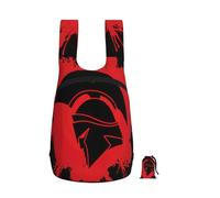 DUWAA Spartan Warrior Helmet Print Packable Backpack 16l Gym Backpack Portable Storage Carry On Backpack Travel Bag For Men Women