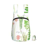 DUWAA Springtime Herb Garden Print Packable Backpack 16l Gym Backpack Portable Storage Carry On Backpack Travel Bag For Men Women