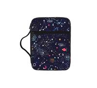 DUWAA Star Constellation Map Print Multi Functional Bible Bag Cosmetic Bags with Handle Waterproof Pencil Case with Compartments