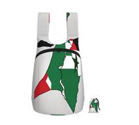 DUWAA State Of Palestine Flag Map02 Print Foldable Hiking Shoulder Bags, Travel Lightweight Packable Daypack Backpack 10kg For Women Men