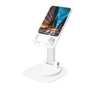 DUWAA Streets of New York City Print 360°Rotating Cell Phone Stand, Adjustable Cell Phone Holder,Foldable Portable Phone Holder