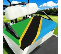 DUWAA Tanzania Flag Print Soft Golf Cart Seat Cushion Cover Comfortable Golf Buggy Seat Cover Easy Installation