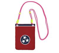 DUWAA Tennessee Flag Print Small Crossbody Bags For Women Trendy, Phone Purse With Adjustable Strap,For Hiking Travel, Fuchusia, One Size