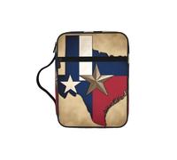 DUWAA Texas State Flag Map01 Print 26Ã- 20 Cm Large Capacity Bible Cover Case, Study Supplies Tote Bag for Women and Christian
