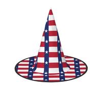 DUWAA Texas State Flag Print Witch Hat Witches Hats Halloween Women Adult Wizard Men Costume Cosplay Party Accessory-1pcs