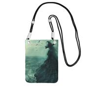 DUWAA The Sea Witch Inspired Print Crossbody Bag For Women, Shoulder Bag Purse, Travel Sport Mini Phone Bag, Phone Wallet, Black, One Size