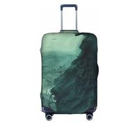 DUWAA The Sea Witch Inspired Print Luggage Cover Elastic Suitcase Cover Protector Fits 18-32 Inch Suitcase Travel Accessories, White, S