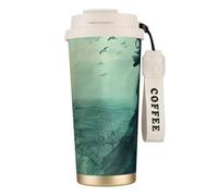 DUWAA The Sea Witch Inspired Print Stainless Steel Insulated Travel Coffee Mug, Camping Mug,Coffee Tumbler For Men Women
