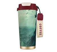 DUWAA The Sea Witch Inspired Print Stainless Steel Insulated Travel Coffee Mug, Camping Mug,Coffee Tumbler For Men Women
