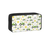 DUWAA Tractor Farming Print Pencil Case Large Capacity Pencil Pouch Marker Pen Bag Coin Pouch Office Stationery Organizer