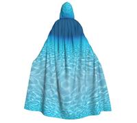 DUWAA Tranquil Underwater Scenery print Cloak with Hood for Men Women, Hooded Cape Cloak Unisex Halloween Witch Vampire Costume