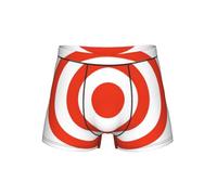 DUWAA Vector Design Target Print Soft Briefs Underwear With 3d U-Shaped Pouch, Moisture-Wicking Fabric Underwear Men S-4xl Black