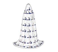 DUWAA Virginia State Flag Map Print Halloween Costume Clothes Halloween Medieval Costume Cape For Women Men Renaissance Hooded Cloak