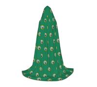 DUWAA Washington Flag Print Halloween Hooded Cloak Cape Medieval Style For Christmas Party, Cosplay Masquerade Costumes