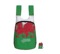 DUWAA Welsh Dragon Print Packable Backpack 16l Gym Backpack Portable Storage Carry On Backpack Travel Bag For Men Women