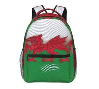 DUWAA Welsh Dragon Print Rucksack Bag For Men Women High-Capacity Vacuum Backpack Multi-Layer Design Travel Backpack