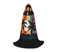 DUWAA We'Re Going To Florida Print Halloween Costume Clothes Halloween Medieval Costume Cape For Women Men Renaissance Hooded Cloak