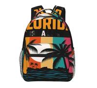 DUWAA We'Re Going To Florida Print Rucksack Bag For Men Women High-Capacity Vacuum Backpack Multi-Layer Design Travel Backpack