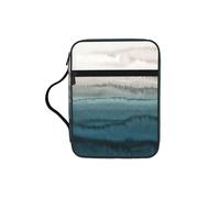 DUWAA Within The Tides Print Multi Functional Bible Bag Cosmetic Bags with Handle Waterproof Pencil Case with Compartments