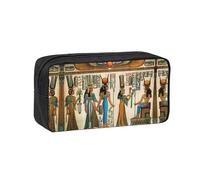 DUWAA Women in Ancient Egypt Print Pencil Case Large Capacity Pencil Pouch Marker Pen Bag Coin Pouch Office Stationery Organizer